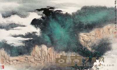 郑百重 若耶怀古 镜心 49×53cm
